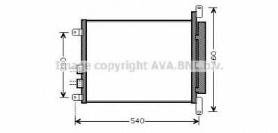 AVA QUALITY COOLING al5110 -  Конденсатор, кондиционер